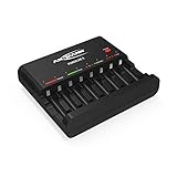 Das portable Reiseladegerät ermöglicht schnelles laden auch auf Reise & unterwegs / Individuelle Lademöglichkeiten mit Einzelschachtüberwachung für bis zu 8 AA oder AAA Akkus inkl. USB-Ladebuchse