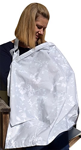 Quality breastfeeding cover from Jasmine & Co. The best nursing apron for feeding baby in privacy wherever you are. Thoughtfully designed to wrap and shield baby so you can nurse, breastfeed or breast pump discreetly when out socializing and in public. Top baby shower gift!
