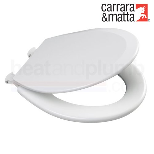Buy Carrara Matta PROSEAT White Moulded Wood Toilet Seat and Cover with