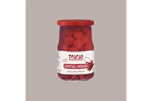Lucgel Ciliegine Ciliegie Candite Rosse con Gambo allo Sciroppo per Cocktail Toschi - 630 gr -