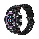 Bluetooth Smartwatch, Sportuhr Fitness Tracker mit Schrittzähler Schlaftracker Intelligente Fitness Armbanduhr Kompatibel mit Android Smartphone und iPhone für Damen Herren,Purple