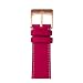 Produktbild Roobaya Apple Watch Sauvage Leder Armband Pink 42 mm: Echtleder Wechselarmband mit Adapter und Schließe in Aluminium Roségold, für Series 1, 2, 3