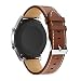 Produktbild Glowjoy für Samsung Galaxy Watch 46mm Armbänd,22mm Lederarmband Handgelenk Uhrenarmband Einstellbare Lederbänder Ersatzband Ersatz Band mit Edelstahl Verschluss für Damen&Herren (B)