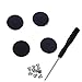 Price comparison product image moinkerin 4 x Rubber Foot Pads Replacement Foot Set with Screws + 10 x Housing Bottom Screws (10 Short) + 1pcs Cross screwdriver Kit for Bottom Case Unibody Macbook Pro Retina A1398 A1502 A1425 13 and 15 inchFull Foot Set With Tools( Retina Display) (For A1398 A1502 A1425)
