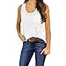 Produktbild Damen Weste Xinan Ärmelloses T-Shirt Bluse Locker Tanktops (XL, Weiß)