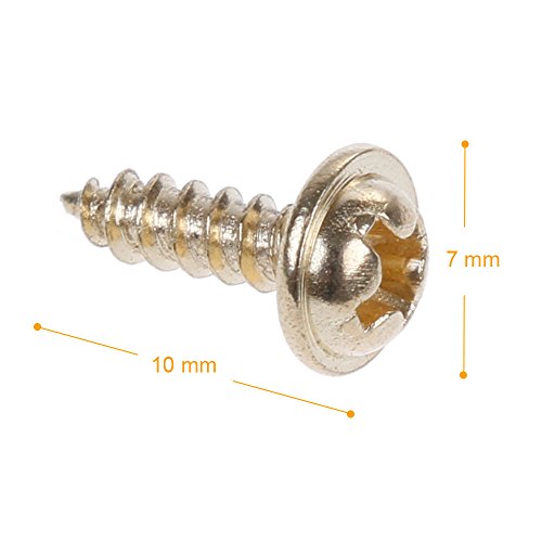 Goldge 120pc Aufhänger für Holzrahmen Mit 220pc Schrauben ,Zackenaufhänger D-Ring Rahmenaufhänger für Bilder Keilrahmen Gemälde Holzrahmen - 5