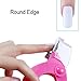 Elite99 Professional 3 Ways Acrylic Gel False Nail Clipper Edge Cutter Tips Sharp Blade Nail Art Manicure Tool (Pink)