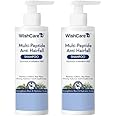 WishCare Multi Peptide Anti Hairfall Shampoo – Paraben & Sulphate Free Shampoo for Women & Men with Rice Water, Rosemary, Hyaluronic Acid & Caffeine for Hairfall Control 250ml (Pack of 2)