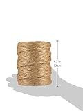 Image de Rayher fil de jute en bobine – corde de jute 6 plis – 100 % jute naturel – 6 mm de diamètre bobine de 120 m de longueur – idéal pour les act