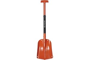 Lifeline 4017 Aluminum Sport Utility Shovel, 3 Piece Collapsible Design, Perfect Snow Shovel for Car, Camping and Other Outdoor Activities, Orange