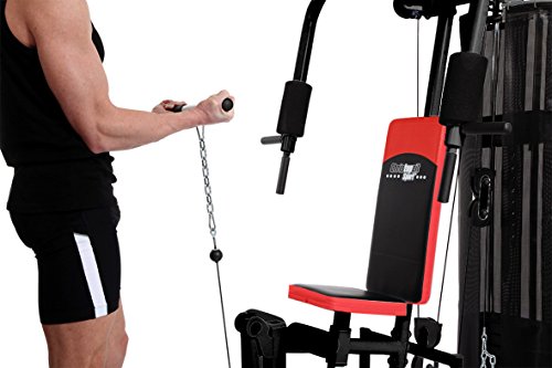Christopeit Fitness-Station SP 10 de Luxe, Schwarz Rot - 8