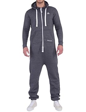 Finchman Herren Jumpsuit F1004 Loose Fit Baggy Overall Anzug Training Onesie