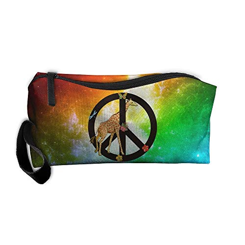 Preisvergleich Produktbild Giraffe Peace Sign Travel Toiletry Bag Purse Bag Organizers