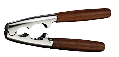 Preisvergleich Produktbild Nussknacker, Nusszange, Edelstahl, walnuß