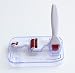 4-in-1 Derma Roller Kit - 3 Separate Roller Heads of Different Needle 300+720+1200 Titanium Micro Needles and a Convenient Travel and Storage Case with Built-in Disinfection Tank. Best Skin Derma Roller Kit with Interchangeable Roller Heads for Face, Eyes, Body. Reduces Wrinkles, Stretch Marks, Scars, Pores, Cellulite(4 in 1 White Handle)