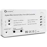 LIGHTEU&reg;, GLEDOPTO Zigbee Dimmer LED Controller Ultra Thin Pro Alexa Voice/Hub APP/Remote Control DC5-24V, GL-C-009P(Mini)