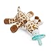 Produktbild Monkey Infant Schnuller, Baby Spielzeug mit gefüllt Giraffe, Zahnen Schnuller für Neugeborene, Tiere Infant Schnuller, mit Plüsch Spielzeug, BPA Frei