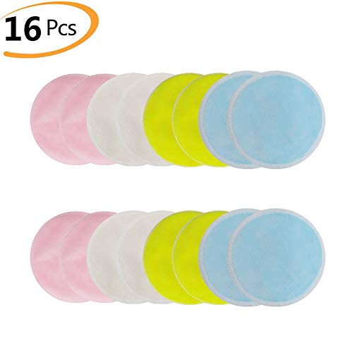 Discos Desmaquillantes Reutilizables, 16 Paquetes Almohadillas desmaquilladoras con Bolsa de Lavandería