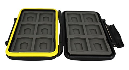 Flashwoife Turtle MC-SDMSD24 New Version, wasserdichte Speicherkarten Schutzbox für 12 Stück SDHC und 12 Stück MicroSD Cards Case - 4