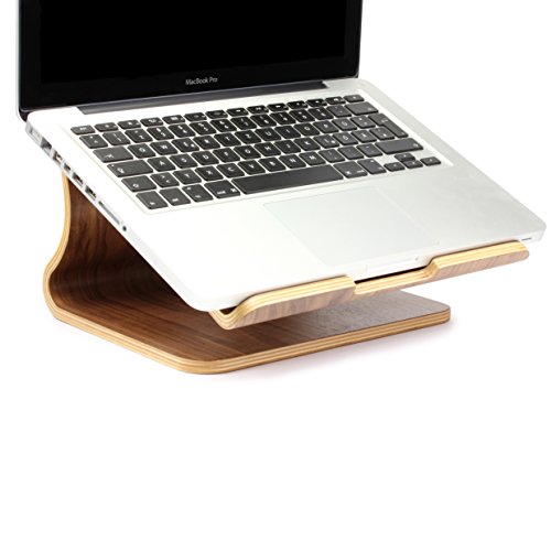 [TOP] Laptopständer [Original Urcover®] Samdi Edition Echt Holz Notebookständer und Halter für Apple Macbook Pro/Retina Samsung Notebook Ständer Asus Laptop [Deutscher FACHHANDEL] Dunkel Braun - 6