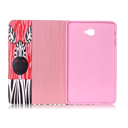 Romtronic Cute Colorful Flip Tasche PU Leder Abdeckung Stand Schutzhülle für Samsung Galaxy Tab A6 10.1 Pouces SM-T580 / SM-T585 + 1 x Schwarz Stylus (Design 03) - 4