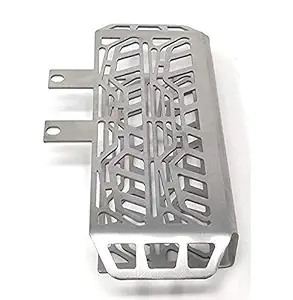 ZUPIN Stainless Steel Motorcycle Bike Radiator Guard Protector Grill for Bullet Himalayan(Silver)