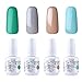Vishine Gelpolish Nail Art UV LED Gel Nail Polish Soak Off Manicure Kit 4 Colors Set C185