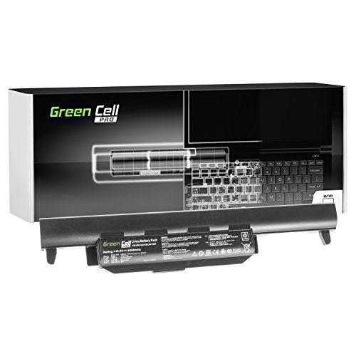 Green Cell® PRO Serie Laptop Akku für Asus F75A (Original Samsung SDI Zellen, 6 Zellen, 5200mAh, Schwarz)