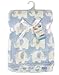 "First Steps" Luxury Soft Fleece Baby Blanket in Cute Elephant Design 75 x 100cm for Babies from Newborn