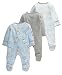 Mamas and Papas Baby-Boys 3 Pack All-in-One Bears Bodysuit, Multicolour, 0-3 Months