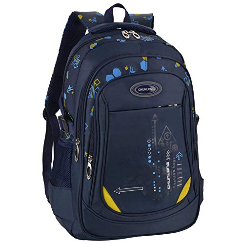 Preisvergleich Produktbild Limirror Schulrucksack Schulranzen Schultasche Sports Rucksack Freizeitrucksack Daypacks Backpack für Mädchen Jungen & Kinder Damen Herren Jugendliche mit der Farbe Tarnung Blau