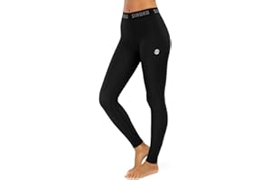 SIROKO Leggings térmicos esquí y Nieve Blink Negro Mujer