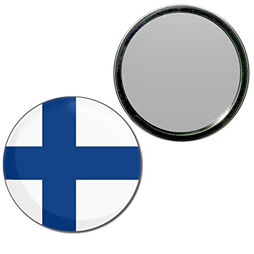 Finland Flag - 55mm Round Compact Mirror