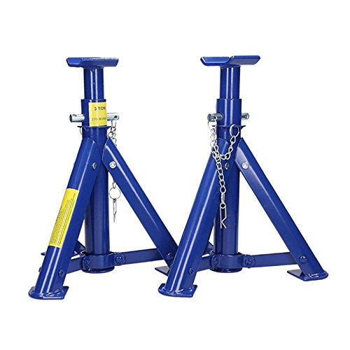 Preisvergleich Produktbild ECD Germany 2 x Unterstellböcke Stützböcke 3to Tonnen klappbar höhenverstellbar Abstellbock Unterstellbock Bock Set
