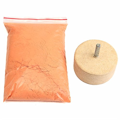 Preisvergleich Produktbild ILS - 8Oz 230g Ceriumoxid-Polierpulver mit 2 Zoll-Filz-Polierrad