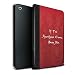 Produktbild Stuff4® PU-Leder Hülle/Case/Brieftasche für Apple iPad Mini 1/2/3 Tablet/Apokalypse-Zitat Muster/Vampirjägerin Kollektion