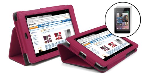 G-HUB PropUp-ScrPen Tablet-Schutzhülle, Pour 1ER Nexus 7 (2012) + Bonus Protecteur, - rosa, Stück: 1