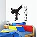 Produktbild 59 * 42 cm personalisierte junge name diy vinyl wandtattoo zitate kindergarten jungen karate taekwondo wandaufkleber für kinderzimmer
