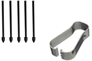 SNAILCANFLY 5X Pointes de Remplacement pour Galaxy Tab S7 FE Wi-FI SM-T730 SM-T733 / S7 FE 5G SM-T736B EJ-PT730 12.4inch 2021 Écran Tactile Stylet S Pen Tips + Outil Nibs 5 Black