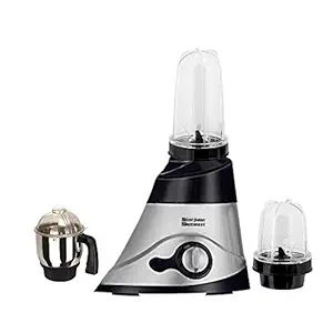 SILENTPOWERSUNMEET Black Color 750Watts Mixer Grinder with 2 Bullet Jar Jar and 1 Chuntey Jar 2019 LF-Bk-TA