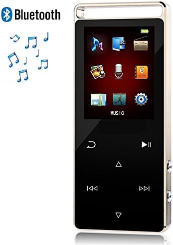 ChenFec Bluetooth MP3 Player 8GB Digital Lossless Music Player with Metal Touch Screen Support TF Card