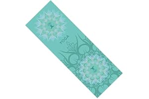 Fansu Toalla de Yoga Antideslizante, Esterilla de Yoga para Viajes Plegable Secado para Caliente Yoga Secado Rápido Toalla Microfibra Pilates Ejercicios de Piso