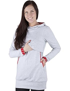 Mija - Umstandsmode / - 2 in1 Stillpullover & Umstandspullover Stilltop 3077A