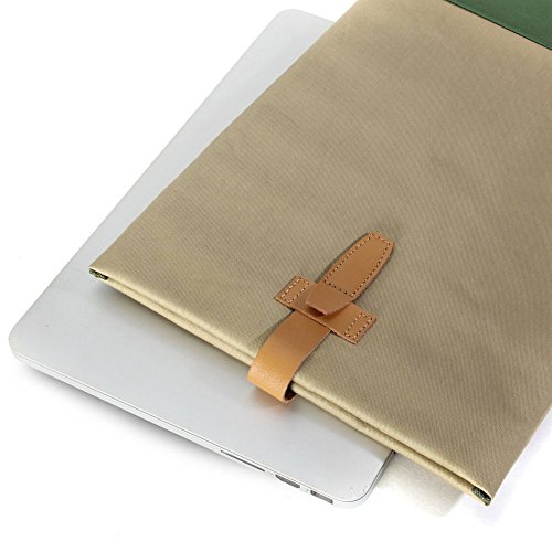 GMYLE Sleeve Nylon 13Zoll Sleeve case Grün – Notebooktaschen (33 cm (13 Zoll), Sleeve case, Beige, Grün, Nylon, MacBook Pro 13, 363 mm) - 4