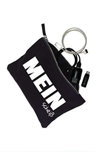 Kosmetiktasche schwarz mit coolen Sprüchen bedruckt von 3Elfen - 2