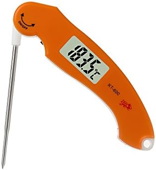 Gellvann Food thermometer Digital Instant Read Meat thermometer with Folding Function Large LCD Screen Cooking thermometer Kitchen BBQ Grill Thermometer Wide Temp Range for Cooking, BBQ, Poultry