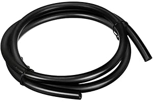 Petrol Strimmer Fuel Line Hose, MoreChioce 1M 5mm ID 8mm OD Rubber Fuel Line Petrol Tube Pipe Motorcycle Modified Gas Oil Hose Fuel Line Pipe for Most Small Engines,Black