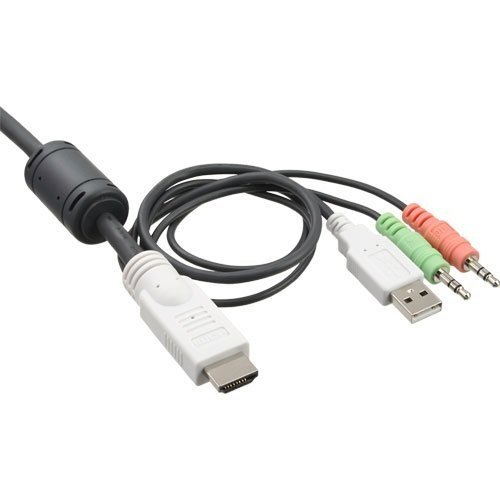 InLine 62612I KVM Switch mit Audio (2-fach, HDMI, USB, integriertes Kabel) - 3