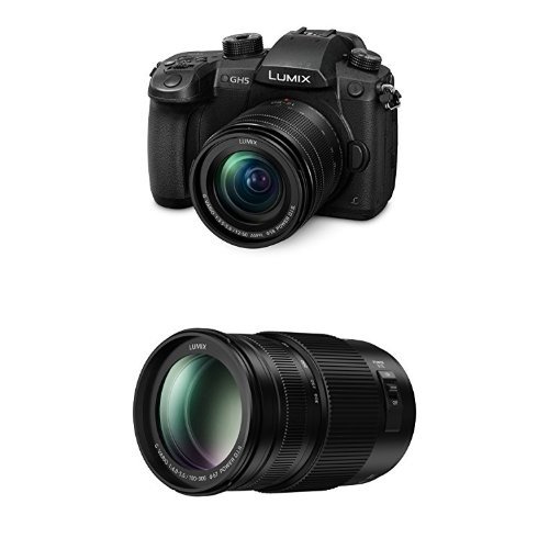 Panasonic DC-GH5MEB-K Lumix G Compact System Camera with H-FSA100300E Lumix G VarioUltra Lens Bundle