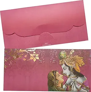 Jain Cards Premium Radha Krishan Design Shagun Envelopes (50)